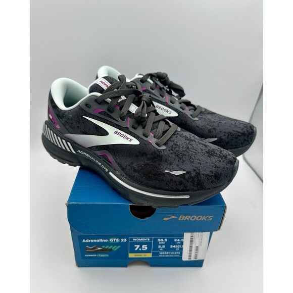 WORN ONCE Brooks Adrenaline GTS 23 women’s sneakers shoes US 7.5 wide EUR 38.5 - Picture 1 of 7